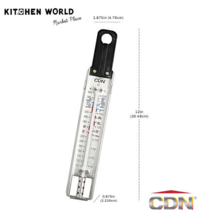 เทอร์โมมิเตอร์สำหรับทำขนมและทอด CDN TCG400 ทรงไม้บรรทัด_3