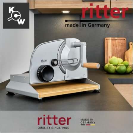 เครื่องสไลด์ขนมปังแบบมือหมุน Ritterwerk Piatto 5 (107.022) สีเงิน_4