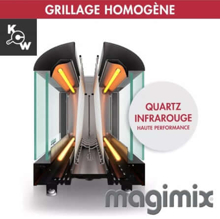 เครื่องปิ้งขนมปัง Magimix MA2306-RE Vision 11540 สีแดง_4