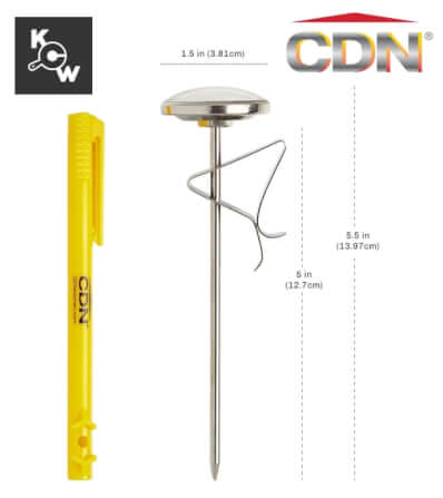 เครื่องวัดอุณหภูมินมเอสเปรสโซ CDN IRB220-F สีเงิน_4