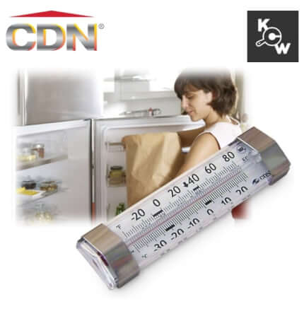 เครื่องวัดอุณหภูมิตู้เย็น/ช่องแช่แข็ง CDN FG80 สีเงิน_4