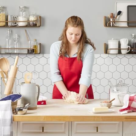 ผ้ากันเปื้อนทวิลคอตตอน 100% KITCHENAID AP009514WPKA สีแดง_4