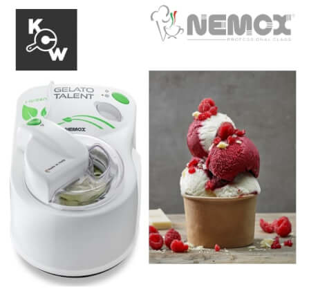 เครื่องทำไอศกรีมเจลาโต้ Nemox Talent MA2928 I-Green 110 วัตต์ สีขาว_5