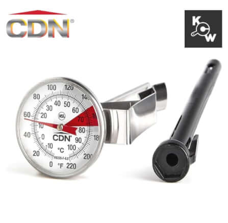 เทอร์โมมิเตอร์วัดอุณหภูมิเครื่องดื่ม CDN IRB220-F-6.5 สีเงิน_5