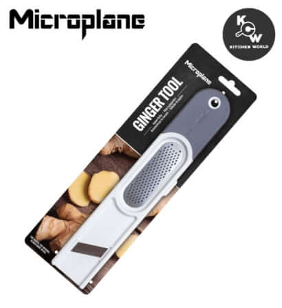 มีดมือสำหรับปอก หั่น และขูดขิง Microplane PT2415-GB สีขาวเทา_5
