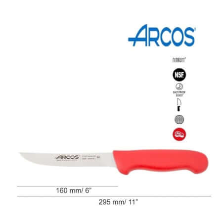 มีดแล่เนื้อ Arcos 294522 ขนาด 16 ซม. สีแดง_6