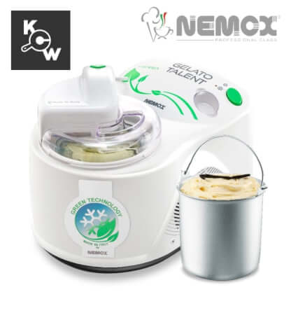 เครื่องทำไอศกรีมเจลาโต้ Nemox Talent MA2928 I-Green 110 วัตต์ สีขาว_7