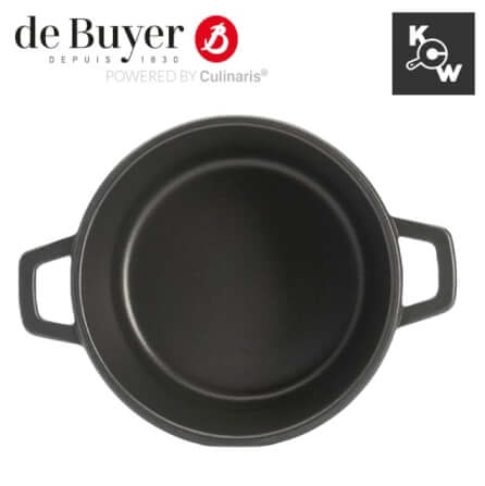 หม้อตุ๋น เคลือบเทปลอนพร้อมฝาแก้ว de buyer 8311.24 กว้าง 24 ซม.x ยาว 33.5 x สูง 9.5 ซม._7