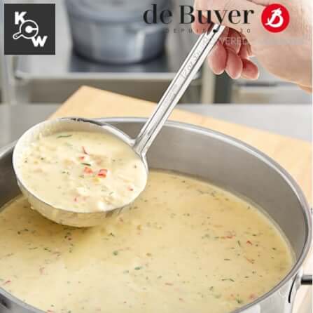 ทัพพีสเตนเลสแบบชิ้นเดียว de Buyer 3021.12 กว้าง 12 ซม._7