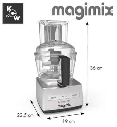 เครื่องบดสับอาหาร Magimix 18371F MA0873-SA Compact 3200XL สีเงิน_8