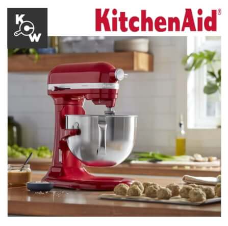 เครื่องนวดแป้งขนมปัง KitchenAid 5KSM60SPXTER 375 วัตต์ ขนาด 6 ลิตร สีแดง _9