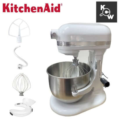 เครื่องนวดแป้งขนมปัง KitchenAid 5KSM60SPXTWH 375 วัตต์ ขนาด 6 ลิตร สีขาว_9