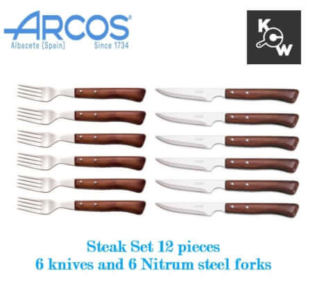 ชุดมีดและส้อมสเต็ก Arcos 377700 เช็ต 6 คู่_9