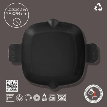 กระทะเหล็กหล่อ Lava P TV 2626 KO ขนาด 26 ซม._8