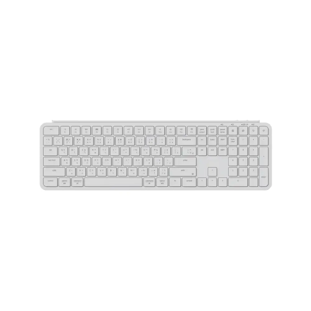 คีย์บอร์ดไร้สาย Keychron B6 Pro สีขาว
