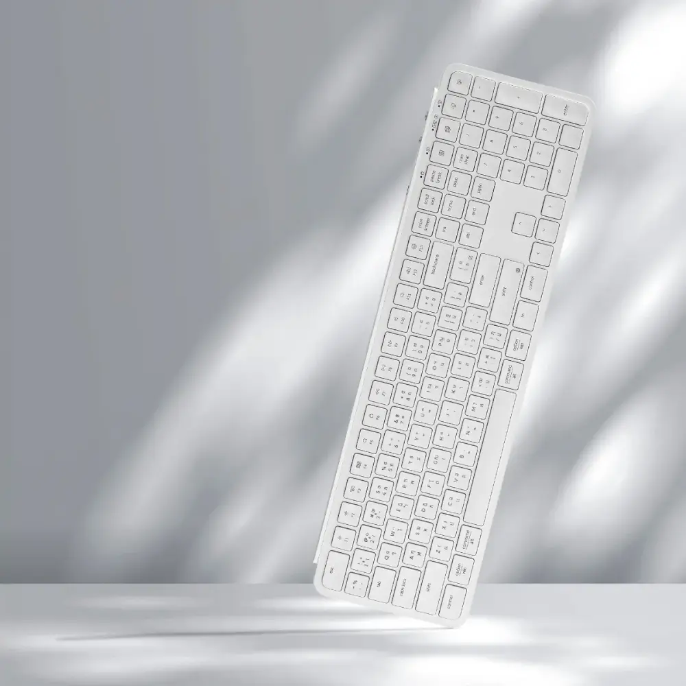 คีย์บอร์ดไร้สาย Keychron B6 Pro สีขาว