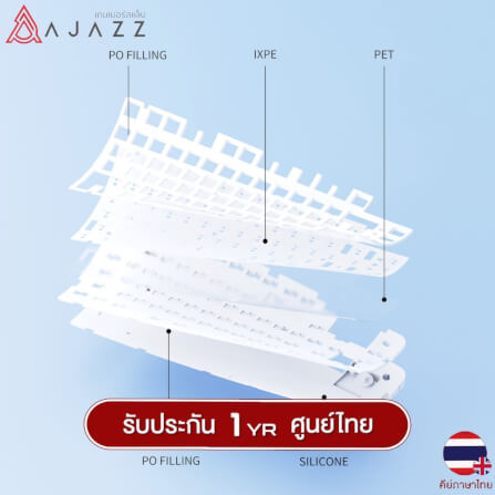 คีย์บอร์ดไร้สาย AJAZZ AK820 MAX STARRY NIGHT GIFT SWITCH_2