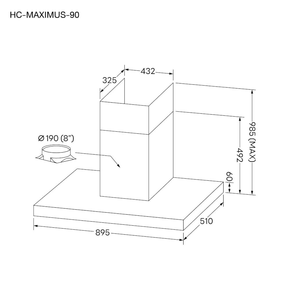 ชุดเซ็ทเครื่องดูดควันติดผนัง EVE HC-MAXIMUS-90 ขนาด 90 ซม. + เตาแก๊ส 2 หัว HB78-2BBTA/BG + อ่างล้างจานหินแกรนิต PHILIP 780/520 BLACK สีดำ