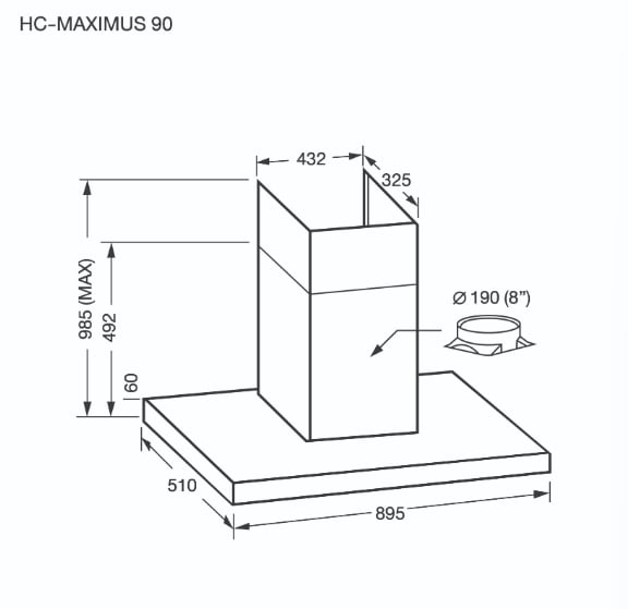 ชุดเซต เตาฝังแก๊ส 2 หัว + เครื่องดูดควันติดผนัง EVE HB78-2BBTA/BG + MAXIMUS-90_4