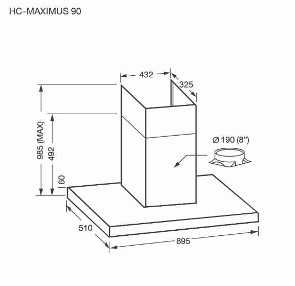 ชุดเซต เตาฝังไฟฟ้าเซรามิค 4 หัว + เครื่องดูดควันแบบฝัง EVE HC-MAXIMUS-90 + HB60-4CEM/SC_4