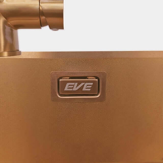 อ่างล้างจาน สแตนเลส 1 หลุม  EVE ROSEGOLD 810/520 ขนาด 81 ซม. สี โรสโกลด์ 