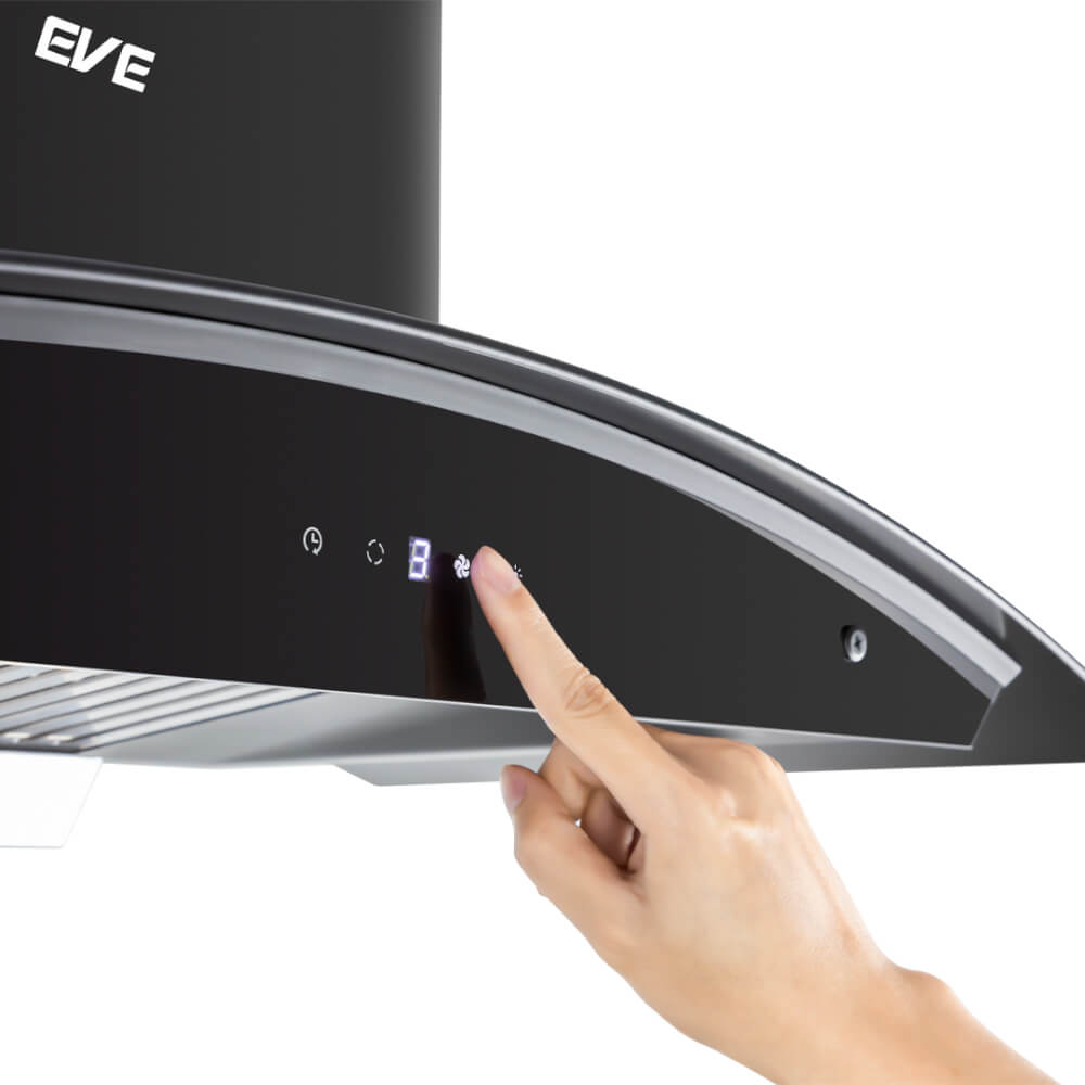 เครื่องดูดควันติดผนัง EVE HC-ECLIPSE-90 ขนาด 90 ซม. สีดำ