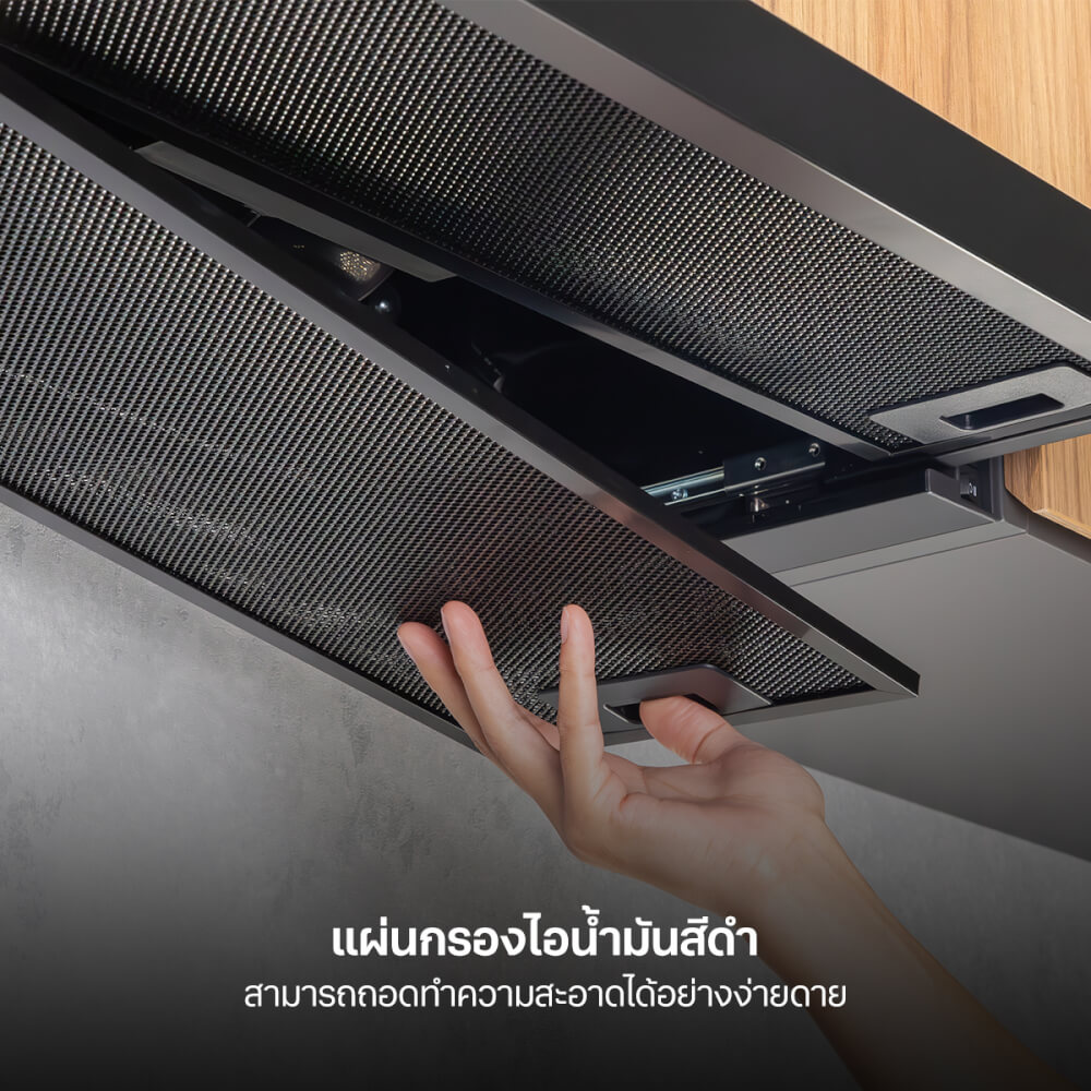ชุดเซต เตาฝังแม่เหล็กไฟฟ้า 2 หัว+ เครื่องดูดควัน แบบฝังรางเลื่อน EVE รุ่น HB30-2IND294/TC + HS-BKT62C-60 ขนาด 60 ซม สีดำ 