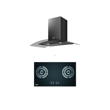 ชุดเซต เตาฝังแก๊ส 2 หัว + เครื่องดูดควันติดผนัง EVE รุ่น FURY 2B ฐานกระจกนิรภัย สีดำ ขนาด 72 ซม. + HC-DIESEL-90 PLUS ขนาดกว้าง 90 ซม._0