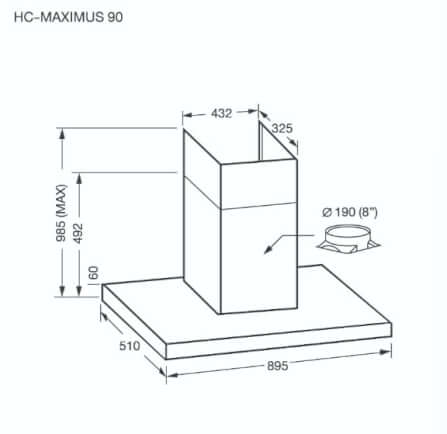 ชุดเซต เตาฝังแก๊ส 2 หัว + เครื่องดูดควัน EVE HB78-2BCC/BG +  HC-MAXIMUS 90 สีดำ_4