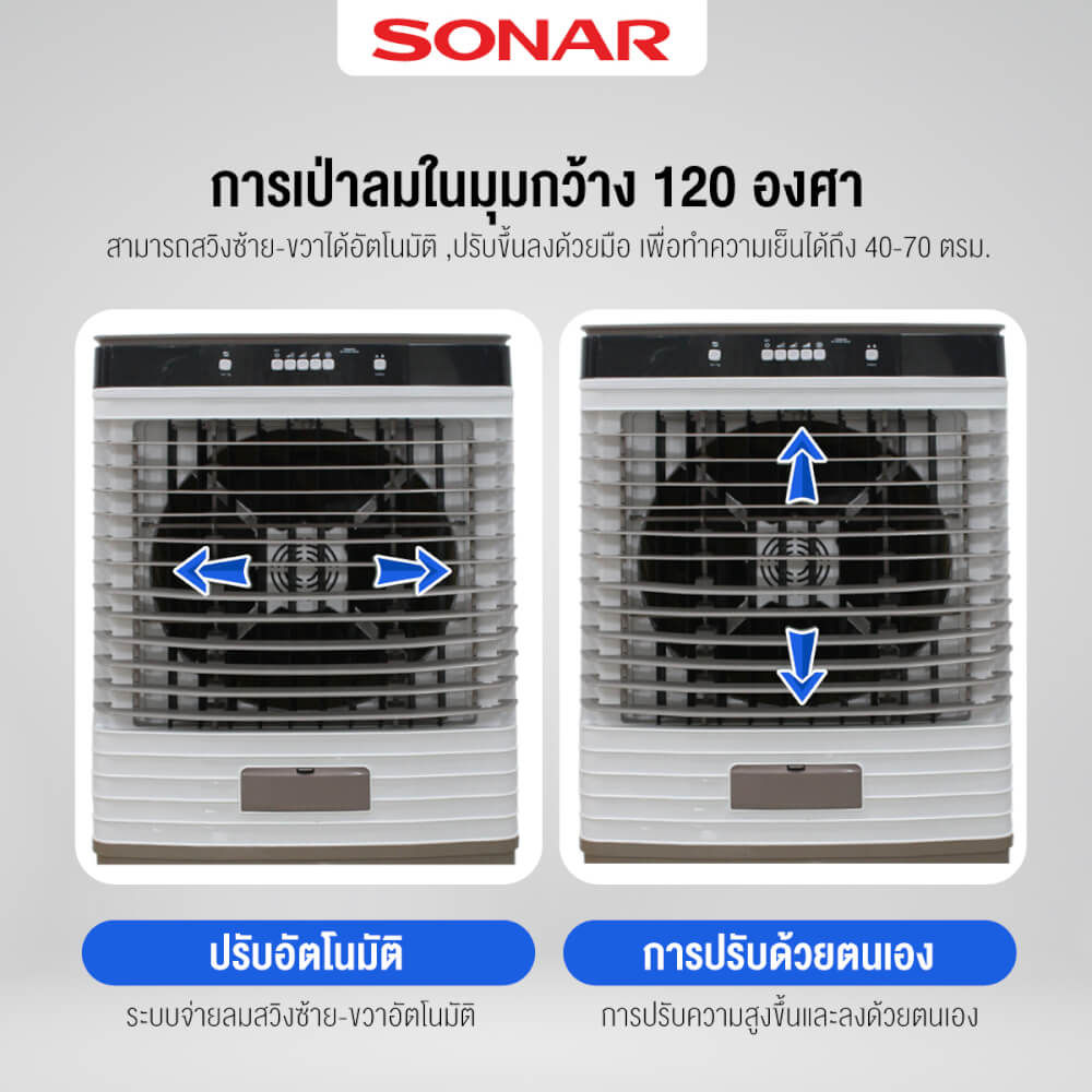 พัดลมไอเย็น SONAR 80 ลิตร รุ่น EA-P1700