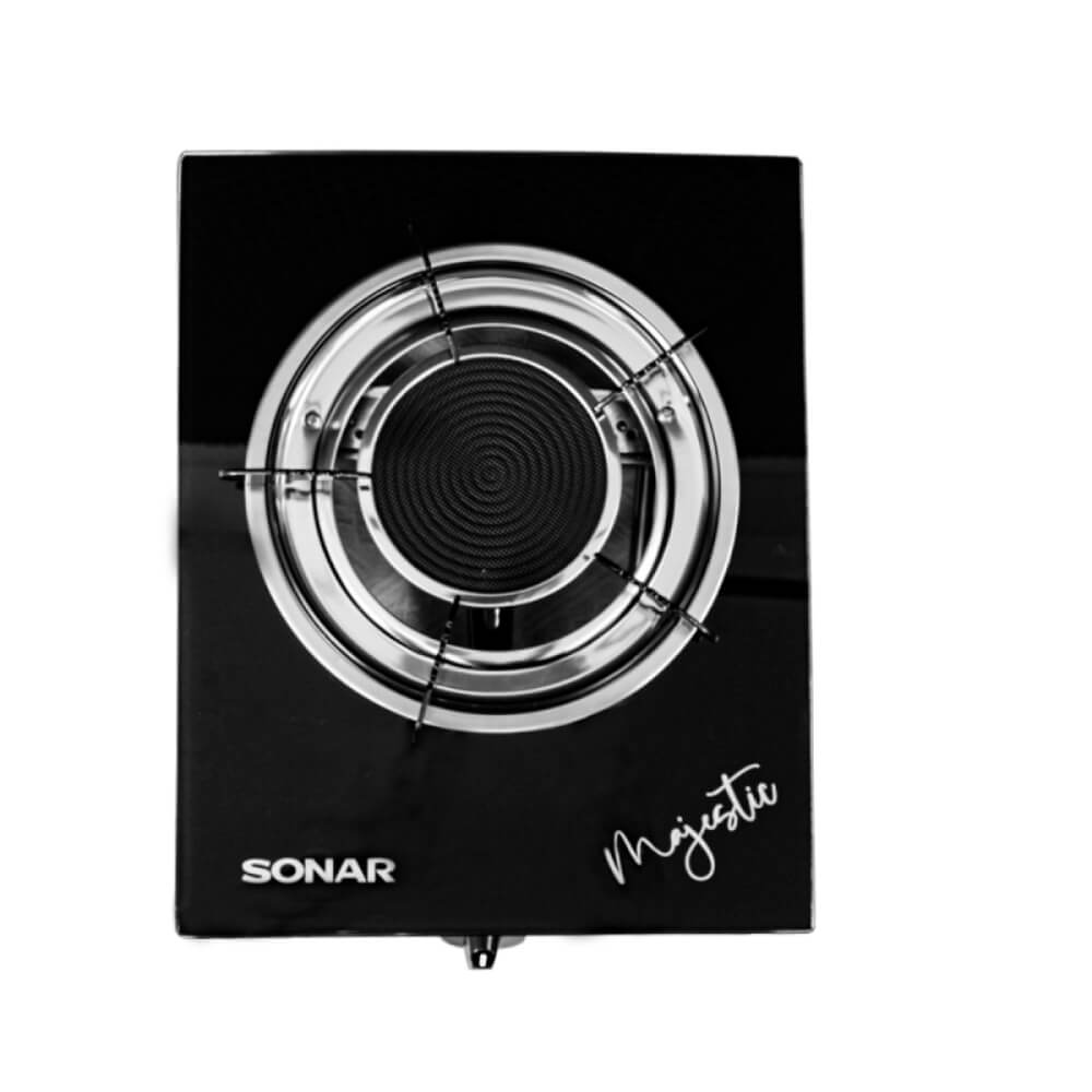 เตาแก๊ส แบบตั้งโต๊ะ หน้ากระจก SONAR รุ่น GS-501 สีดำ