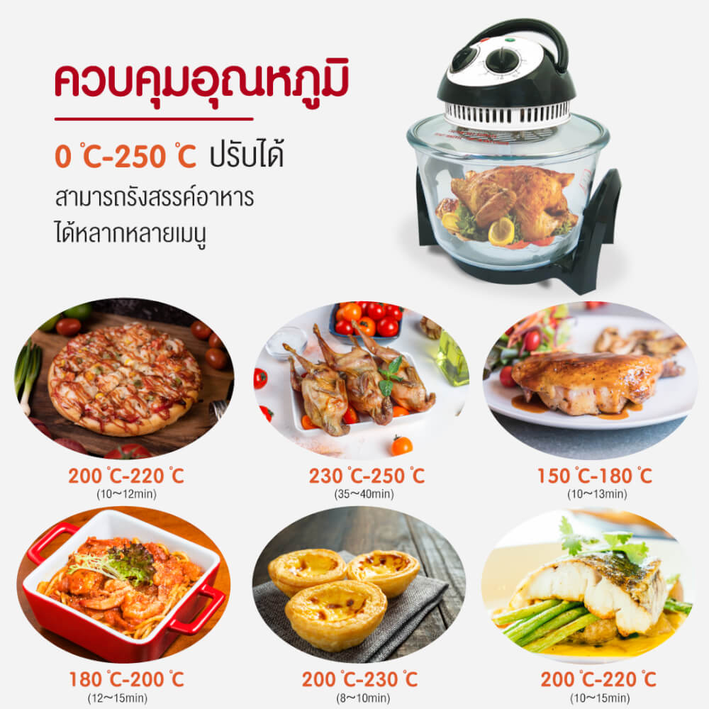 หม้ออบลมร้อน SONAR รุ่น CV-307H ขนาด 7L