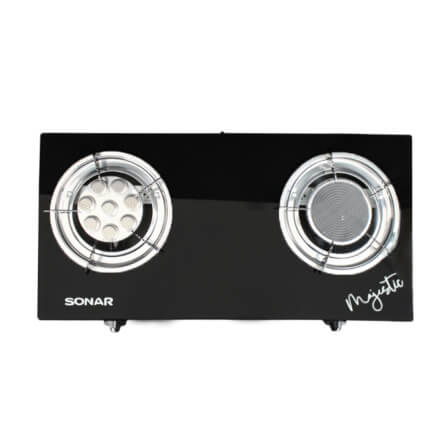 เตาแก๊สตั้งโต๊ะ หน้ากระจก 2 หัว SONAR รุ่น GS-502 สีดำ_3