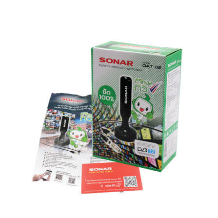 เสาทีวีดิจิตอล เสาอากาศ ดิจิตอลทีวี ภายในบ้าน ติดตั้งง่าย SONAR รุ่น DAT-02_8