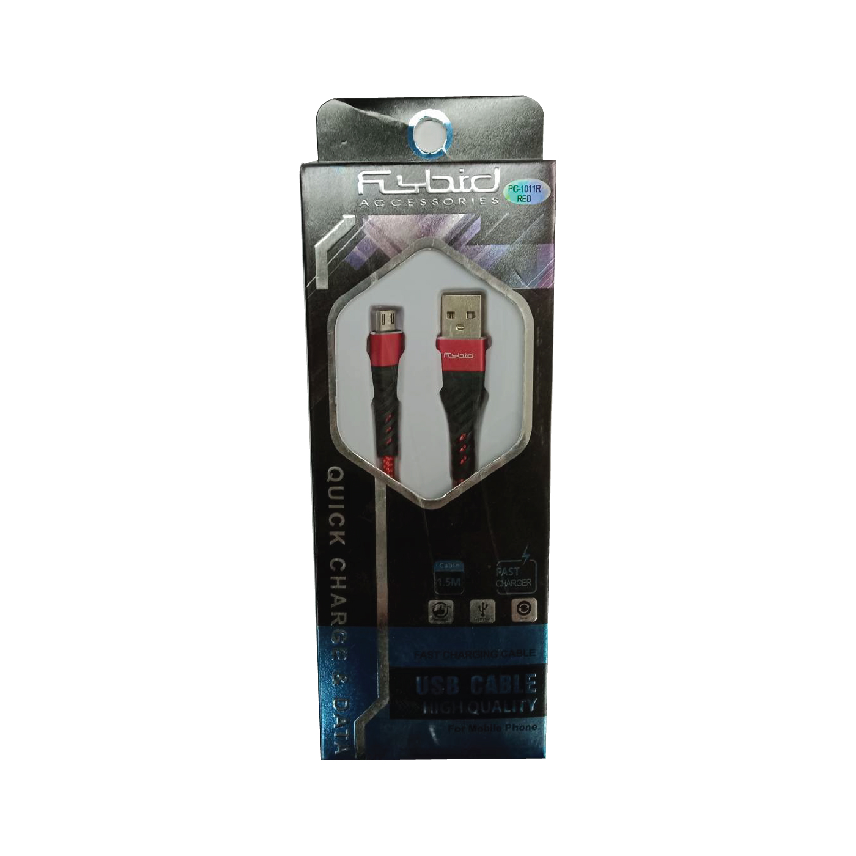 สายชาร์จมือถือ SONAR FLYBIRD Micro USB รุ่น PC-1011 สีแดง_2