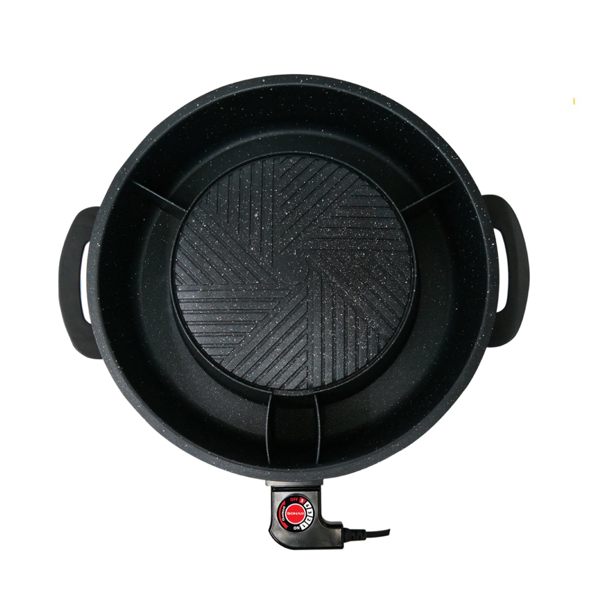 เตาปิ้งย่างไฟฟ้า SONAR รุ่น SF-M50 ขนาด 23 เซนติเมตร สีแดง _3