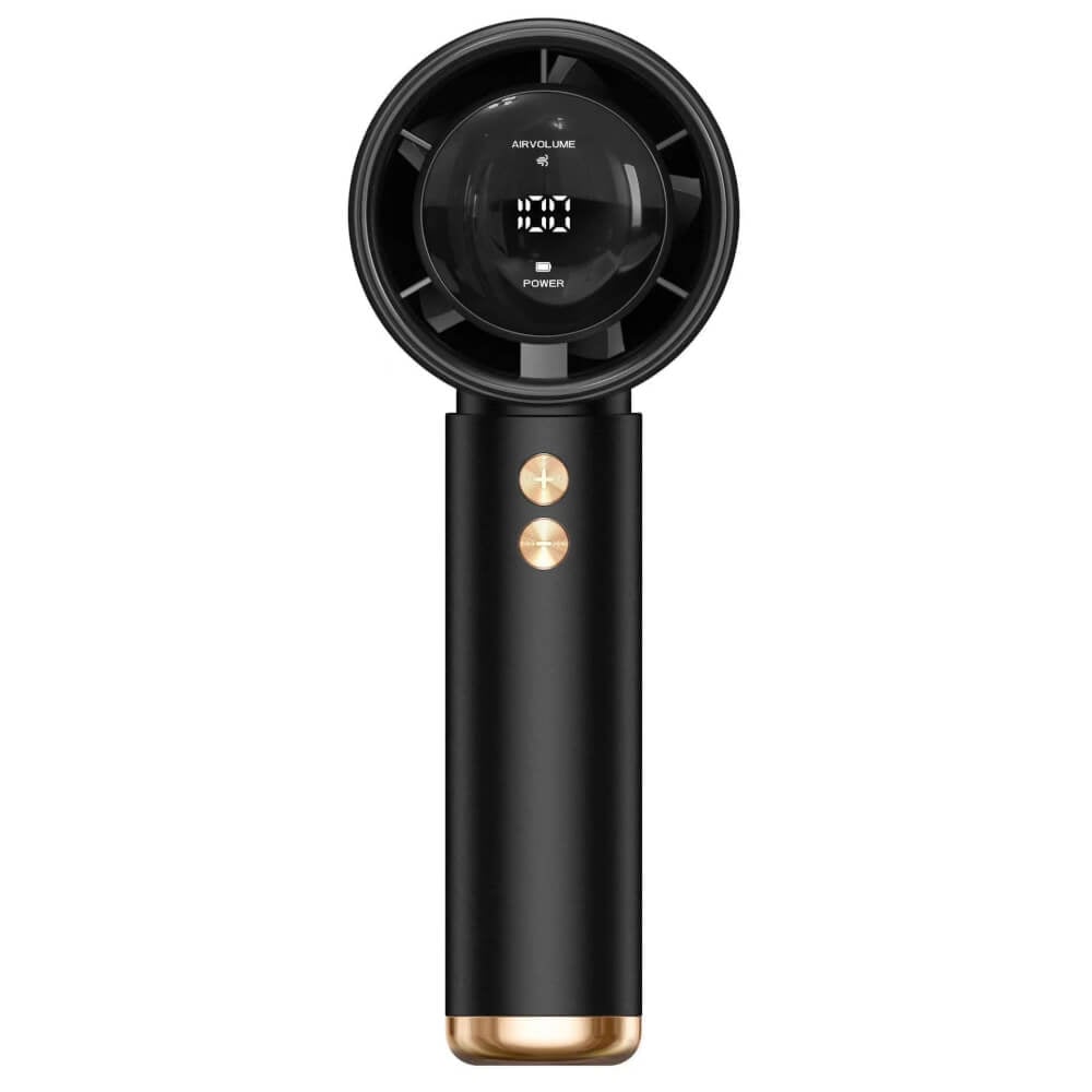 พัดลมพกพา พัดลมมือถือ Sonar FLYBIRD 3in1 รุ่น N68 แบตเตอรี่ 5000mAh ชาร์จไฟได้ จอแสดงผล LED สีดำ_0