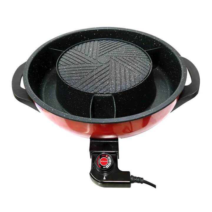 เตาปิ้งย่างไฟฟ้า SONAR รุ่น SF-M50 ขนาด 23 เซนติเมตร สีแดง 