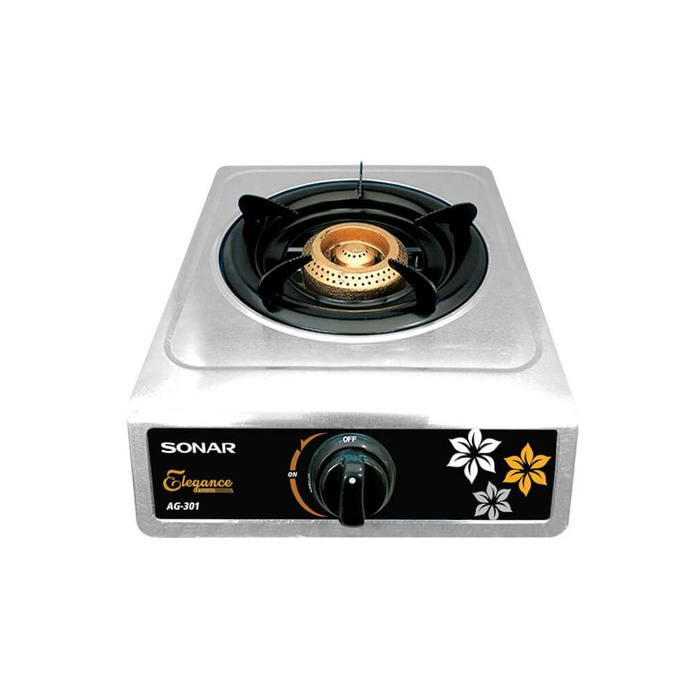 เตาเเก๊สหัวเดี่ยว สแตนเลส  แบบพกพา SONAR รุ่น AG-301