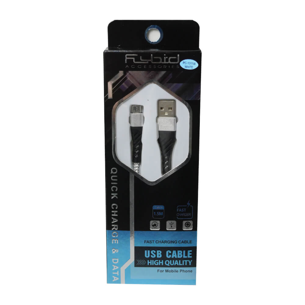 สายชาร์จมือถือ SONAR FLYBIRD Micro USB รุ่น PC-1011 สีขาว