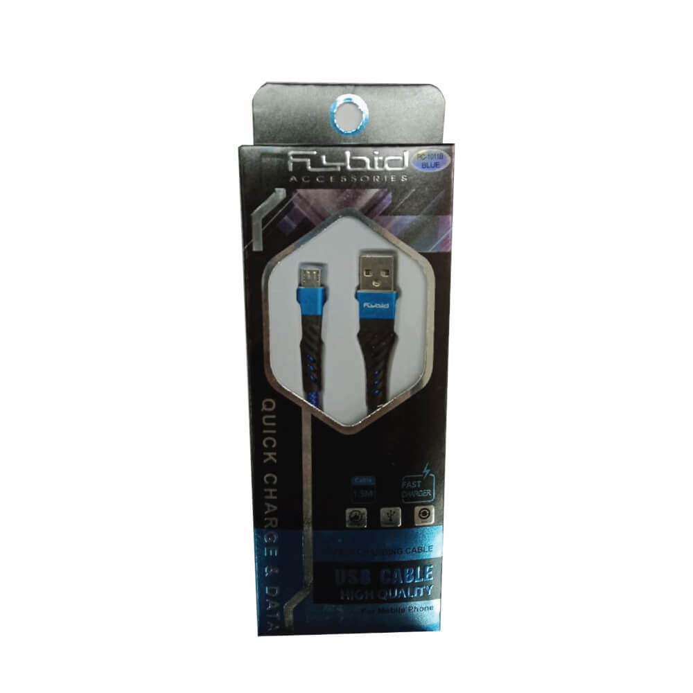 สายชาร์จมือถือ SONAR FLYBIRD Micro USB รุ่น PC-1011 สีน้ำเงิน