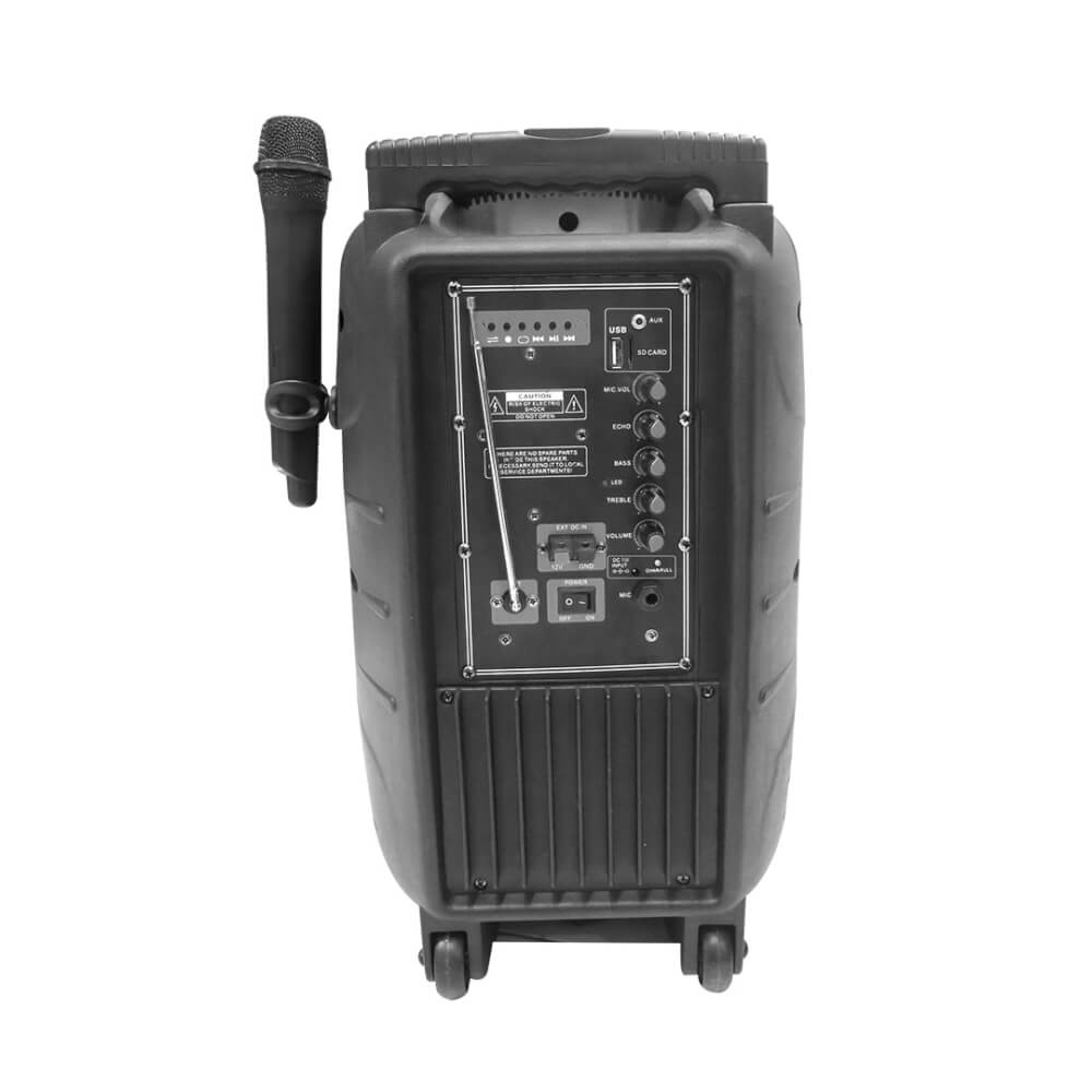 ลำโพงบลูทูธ 10 นิ้ว แถมไมโครโฟน McRock รุ่น DHT-721DT(A10) พร้อมล้อลาก