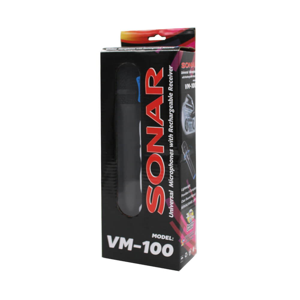 ไมโครโฟนไร้สาย VHF SONAR รุ่น VM-100 สีดำ (เดี่ยว)_6