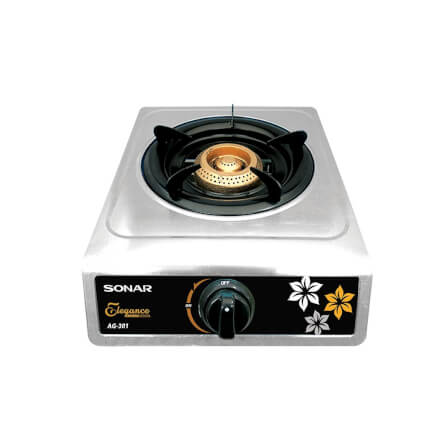 เตาเเก๊สหัวเดี่ยว สแตนเลส  แบบพกพา SONAR รุ่น AG-301_1