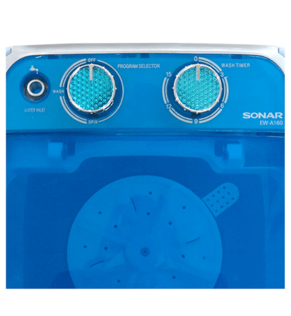 เครื่องซักผ้ามินิฝาบน SONAR รุ่น EW-A160 ฟังก์ชั่น 2 In 1  3 KG. สีน้ำเงิน_6