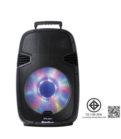 ลำโพงบลูทูธ 10 นิ้ว แถมไมโครโฟน McRock รุ่น DHT-721DT(A10) พร้อมล้อลาก_5