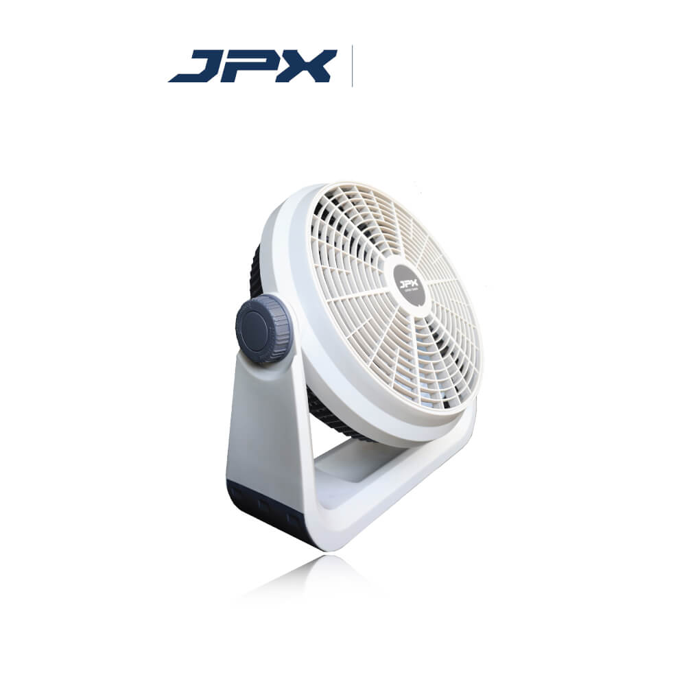 พัดลมแบบตั้งโต๊ะ 12นิ้ว JPX HG-A1205 สีขาว