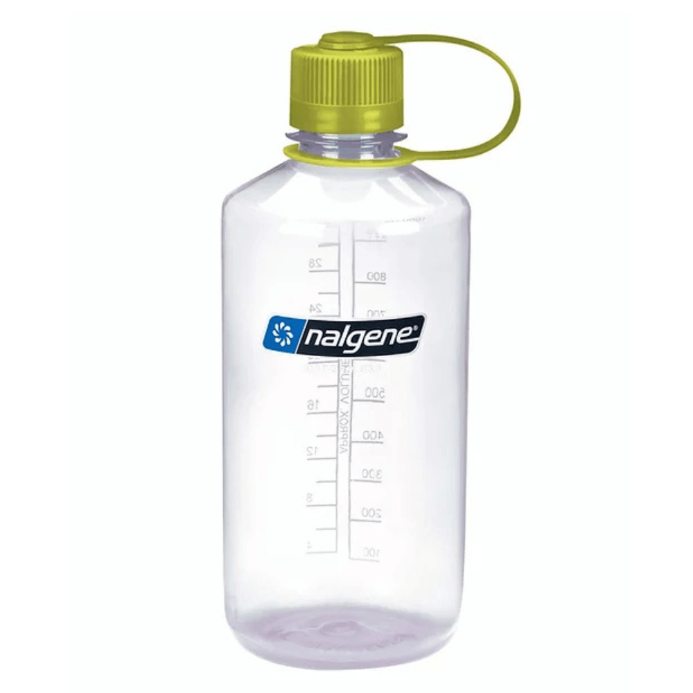 ขวดน้ำปากแคบ NALGENE ขนาด 32 ออนซ์ สีใส พร้อมฝาปิดห่วงสีเขียว