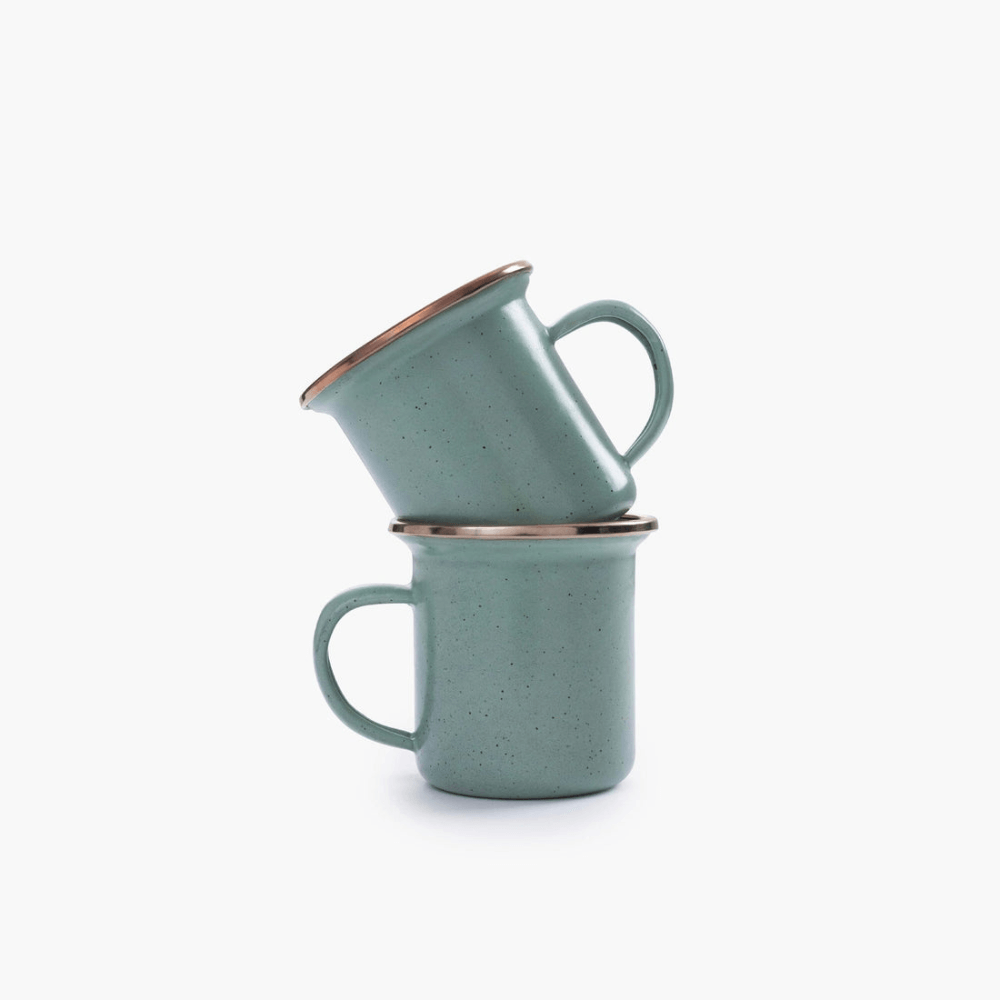 แก้วเคลือบอีนาเมล Barebones ไซส์ Espresso สีมิ้นท์