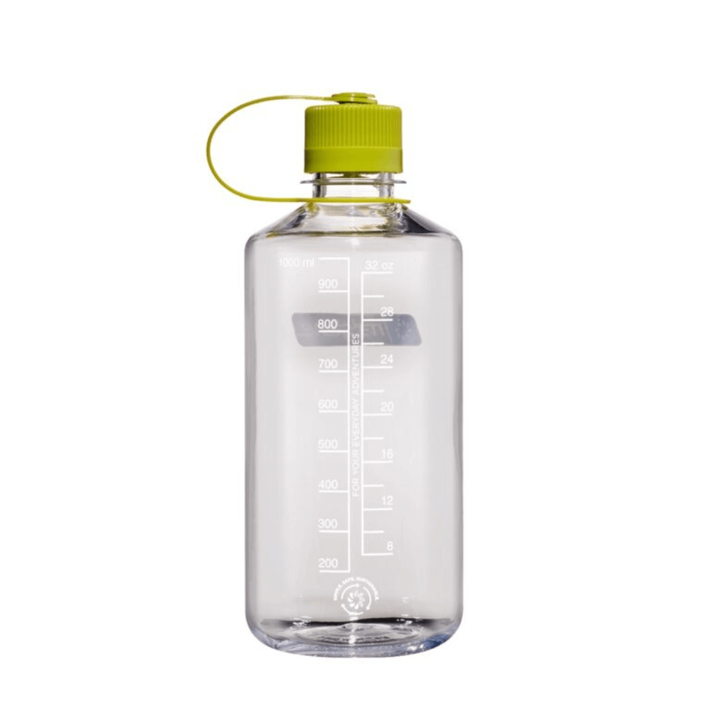 ขวดน้ำปากแคบ NALGENE ขนาด 32 ออนซ์ สีใส พร้อมฝาปิดห่วงสีเขียว